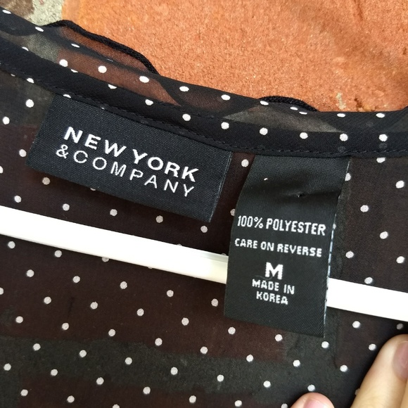 NY&C Sheer Black Top - Picture 4 of 6